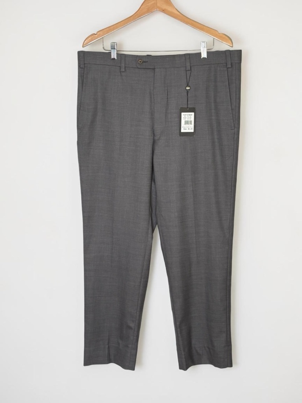 NEW Carnoustie Aristo Eighteen Inverness Dress Pants 38x30 Gray Wool Performance